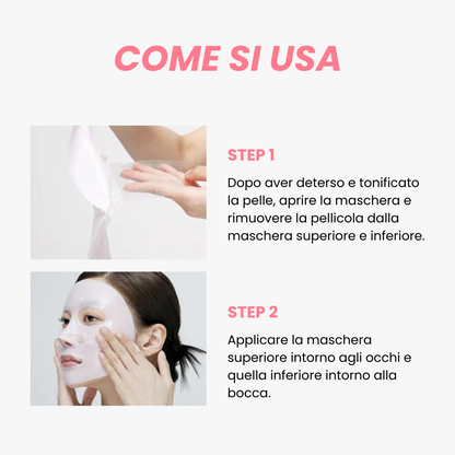 Maschera bio collagene al salmone (Box da 4 maschere)