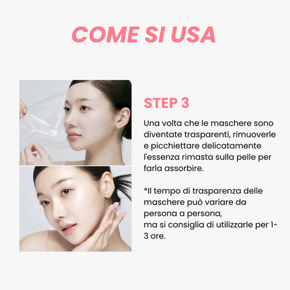 Maschera bio collagene al salmone (Box da 4 maschere)