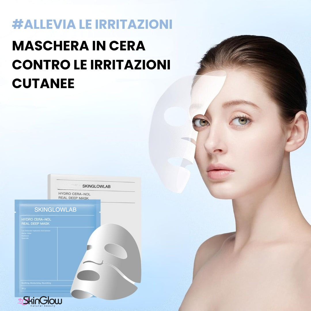 Maschera in cera contro le irritazioni cutanee