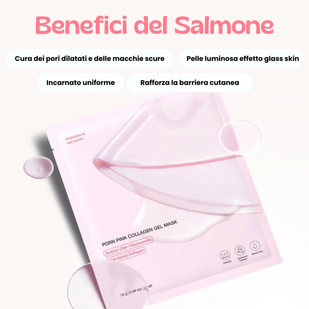 Maschera bio collagene al salmone (Box da 4 maschere)