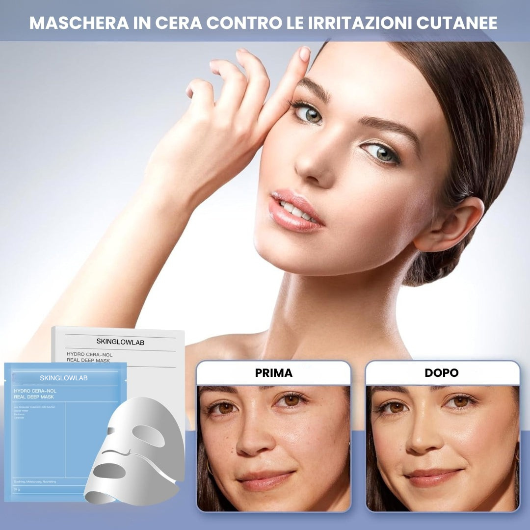 Maschera in cera contro le irritazioni cutanee