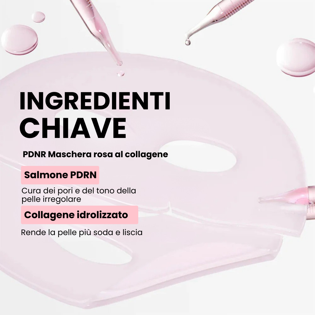 Maschera bio collagene al salmone (Box da 4 maschere)